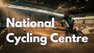 Trying a BMX start gate at the National Cycling Centre - Manchester