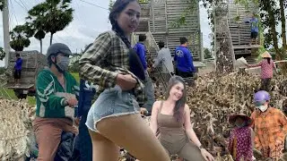 Full Video: Cute Vietnamese Duck Farmer Girl Leads a Massive Free-Range Duck Flock