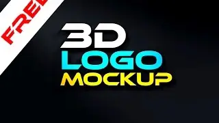 Photosop Free 3D Logo mockup(Free Download link) , How to use 3D mockups