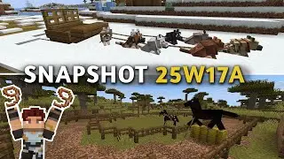 Testing Minecraft's NEW Leads! 🐴 Minecraft Snapshot 25W17A