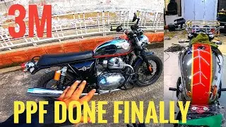PPF DONE ON MY INTERCEPTOR 650 MARK 2 | COST | PROCEDURE | MUST WATCH | PPF V/S CERAMIC COATING |
