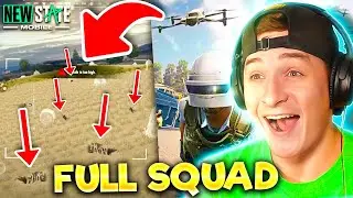 200 IQ DRONE vs FULL SQUAD 🤯 NEW STATE MOBILE