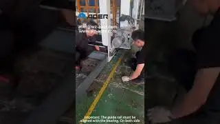 installation of  clamshell die cutter with automatic feeder and delivery system