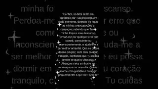 ORA&Ccedil;&Atilde;O DE REFLEX&Atilde;O PARA NOITE  #Reflex&atilde;oNoturna #PazInterior #Gratid&atilde;o