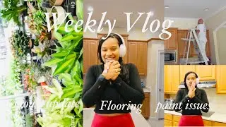 WEEKLY VLOG kitchen remodel | paint issues| picking out flooring