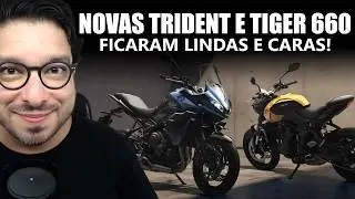 Novas Triumph Trident 660 e Tiger Sport 660 - Ficaram LINDAS e CARAS!