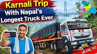 Karnali Pradesh Trip with Nepal's Longest Truck Ever🔥|Bus Simulator Indonesia|