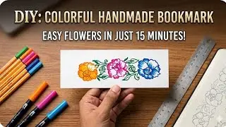 How to make bookmark drawing || how to make bookmark || how to draw flower bookmark || bookmark idea