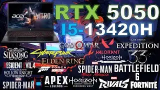 TEST GAMING ACER NITRO V 15 RTX 5050 + Core i5-13420H