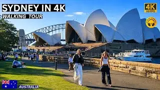 Sydney CBD Walk | 4K City Walking Tour | 60FPS 