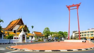 The Giant Swing, Bangkok, Thailand (2025) (4K) Sao Ching Cha - Tourist attraction in Bangkok