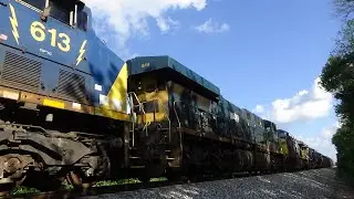 PRLX AC6000s! CSX 787 w/ Eight AC6000s For Scrap Leads Q580 on 7/10/20 (Short Clip)