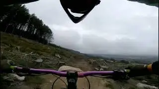 Riding down the Hard Shoulder trail at the GAP