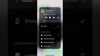 A speaker group in AirPlay by selecting AirPlay speakers