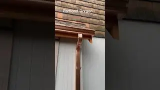 Copper Gutters #gutter #diy #gutters #homerepair #rain #gutterrepair #shorts #youtubeshort
