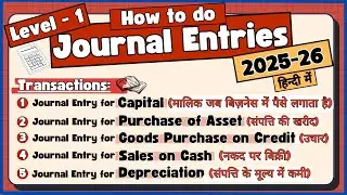 Journal Entries in Class 11: A Step-by-Step Guide with Practical Examples | In Hindi |