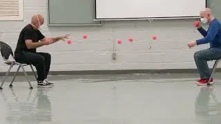 8-ball 3-bounce bounce pass juggling
