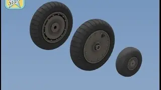 NorthStarModels Wheels set For FW190 early NS72132-a
