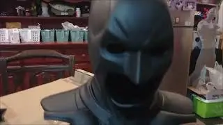 Mcfarlane The Dark Knight (2008) Batman Cowl Life Size Display Piece Arrived With Dented Nose 