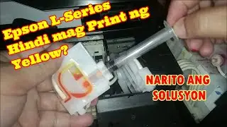 how to fix printer not printing yellow | paano ayusin pag hindi nag print ng yellow | #epsonprinter