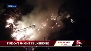 Saw mill goes up in flames in Uxbridge
