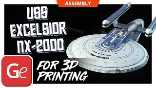 USS Excelsior NX-2000 3D Printer Files | Assembly by Gambody