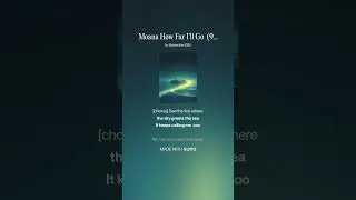 Moana  How Far I'll Go  (9 years old anniversary remix)
