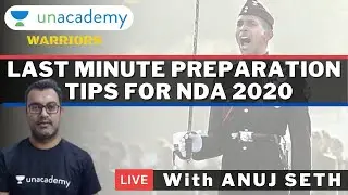 Last Minute Preparation Tips for NDA 2020 for Maths | Crack NDA/NA 2020 | Anuj Seth