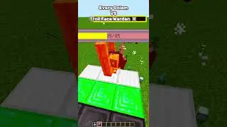 Minecraft: Troll Face Warden vs Every Golem (はいよろこんで - Villager Cover) #minecraft #shorts #viral