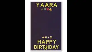 Happy Birthday Black Screen Status Black Screen Whatsapp Status Happy Birthday Status&bull;Jig's Creation