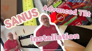 Installing a Sanus Advanced Tilt Bracket. 