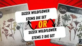 Sizzix Wildflowers or Wildflower stems 2 die set