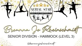 Breanna Jo Rheinschmidt - Senior Division - Hammock - Level 3 (1st Place)