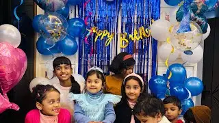 4 year girl birthday celebration at home | elsa theme party elsa cake elsa elsa dress || themeparty