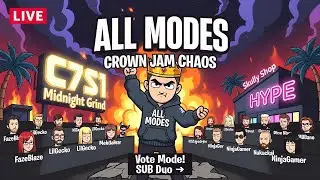 🔴 ALL MODES Crown Jam CHAOS! 🌴😬 C7S1 Midnight GRIND + Viewers LIVE 👑🔥 (Skully Shop Hype!)