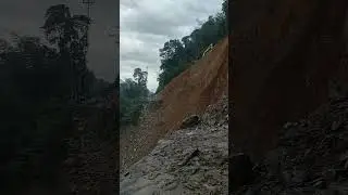 mountain slide,road cutting 2