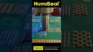 Selective Spray Application of Conformal Coatings Using Sharp Edge Coverage Technology #shorts