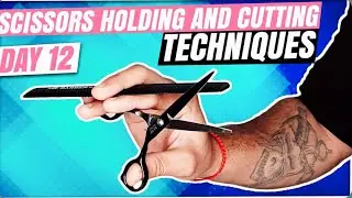 Simple ! One Hand Scissors And Comb HoldingTechnique / Cutting Technique| scissors hold| 🇦🇪💫
