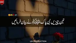 Nabi Pakﷺ Ne 3 Batain Irshad Farmain ❤ | New Islamic Whatsapp Status Peer Ajmal Raza Qadri