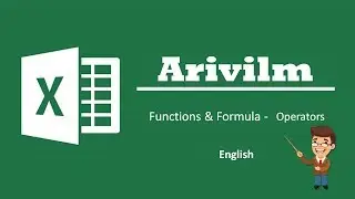 Arivilm - Excel - Functions and Formulas - Operators - English