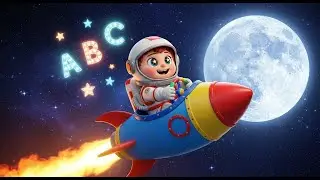 ABC Rocket Launch to the Moon 🚀🌕 | Educational Video for Kids | Learn ABCs