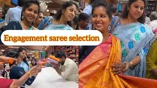 Finally, Anitha selected  engagement saree.🤑 ! Ranjith Anitha