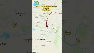 17322 Vasco-Da-Gama Weekly Express Train Route | Jasidih Jn To Vasco-Da-Gama #shorts
