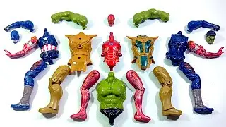 AVENGERS SUPERHERO.. IRONMAN vs THANOS ARMOR vs CAPTAIN AMERICA vs HULK SMASH.. 