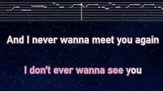 Karaoke♬ Miss You - Oliver Tree & Robin Schulz 【With Guide Melody】 Instrumental