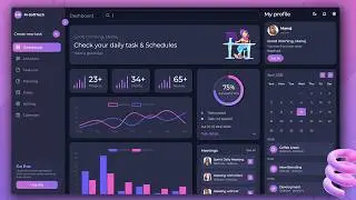 Modern Responsive Admin Dashboard | Light & Dark Mode | HTML CSS JS | Complete Design Tutorial 2026