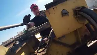 Changing wheel bearing on overhead crane