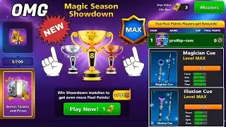 8 ball pool pool pass Level Max Magic Season Showdown 😍 No Edit
