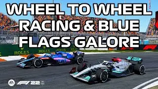 F1 22 League Race: Wheel-to-Wheel Racing and Blue Flags Galore - No Assists Cockpit View