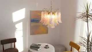 Mazzega Murano Glass Chandelier